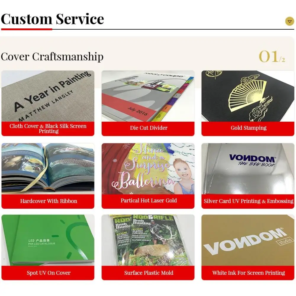 Get Cheap Price From China Printing Company to Make Your High Quality Art Book  Cheap Linen H&t Bands Hardcover Book Printing