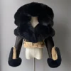 Brown+black fur