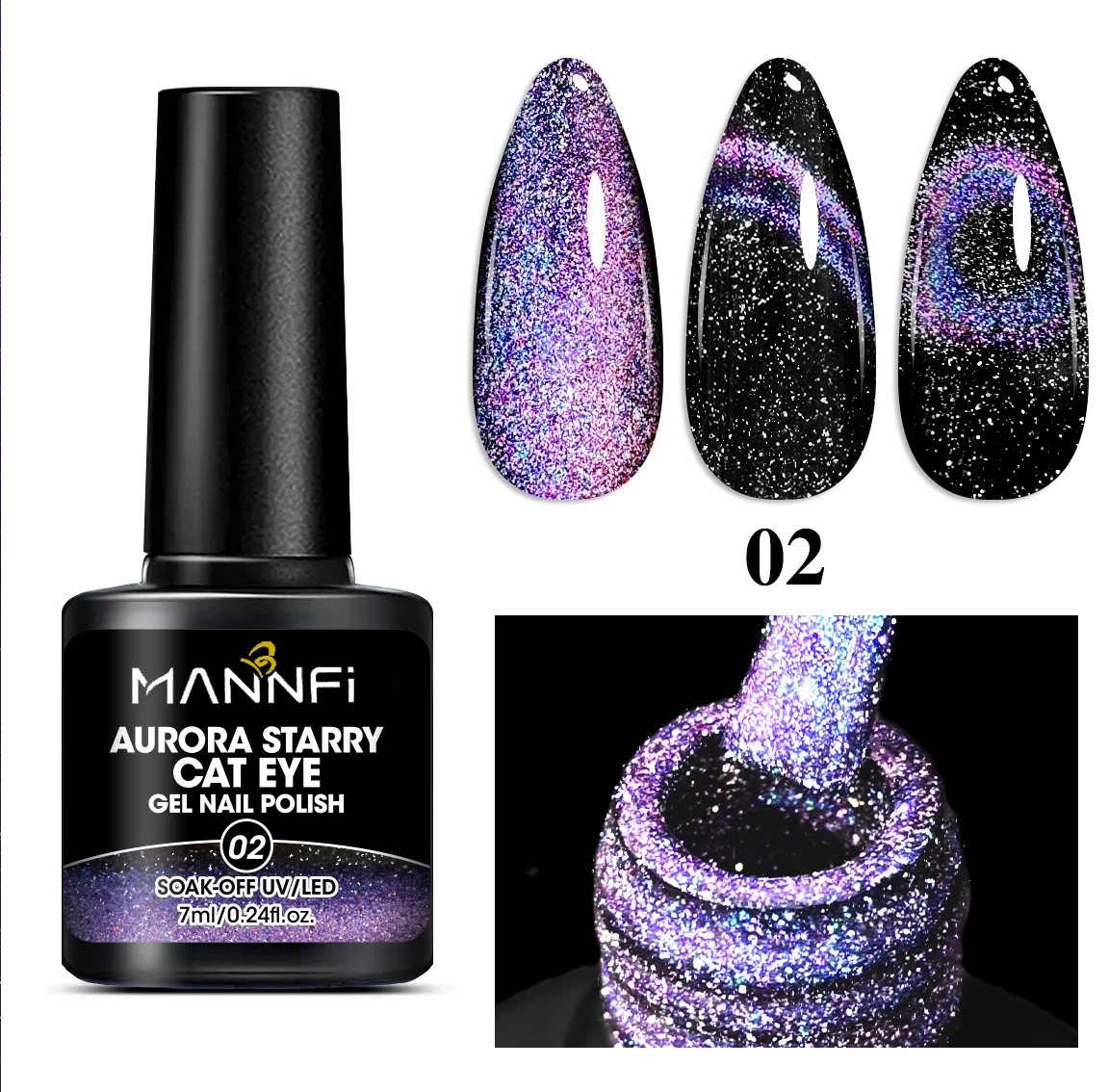 MANFEI Factory Direct 8 Colors JGXK Cat's Eye Nail Polish Gel Newest French Style LED Lamp 7ml Volume Customizable Private Brand