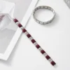 Deep purple and silver alternating strap bd-291