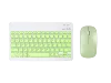 Teclado verde + ratón recargable