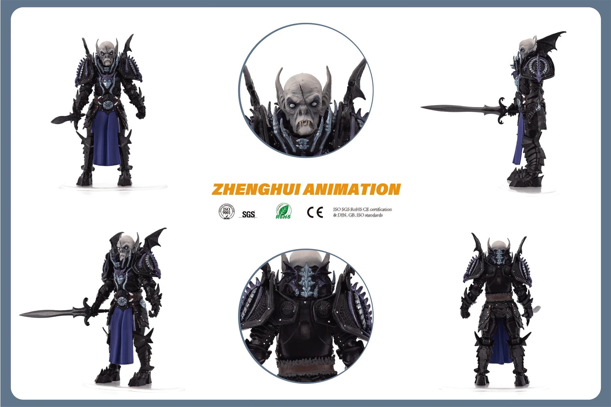 Manufacturer Custom Assembly Disjointed Movable Resin Action Figure Anime ABS Jointed Plastic ABS Vinyl PVC Action Figures