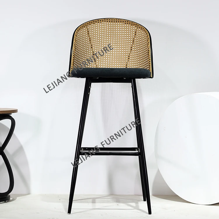 Free Sample bar Furniture Rattan High Barstools Kitchen Modern Tabouret De Stools bar Chairs Counter bar Stools for Kitchen