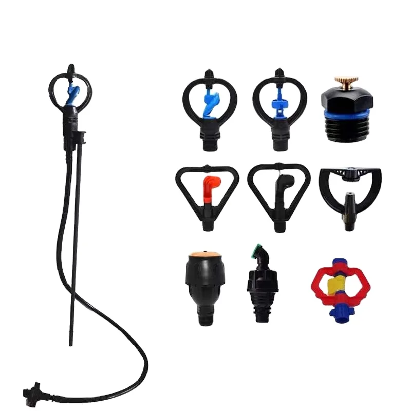 Garden Irrigation System Plastic Lawn Sprinkler with Spike Kit Impact Micro Sprinkler