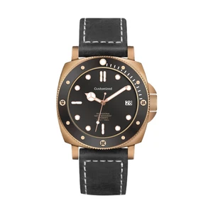 High End Quality Automatic Watches Top Brand 200 Meters Water Resistant Cusn8 Bronze Diver Watch Copper Watch for Men