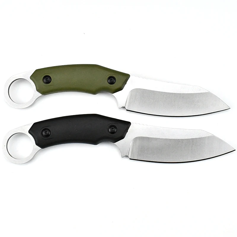 Very practical sharp hunting knife 7Cr14Mov steel outdoor fishing Short knife hiking portable fixed blade knife with ABS sheath