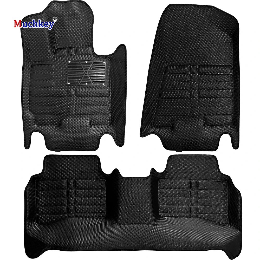 Muchkey индивидуальный логотип Алмазные Заусенцы специальные всепогодные 3D коврики EVA ковер для автомобиля Toyota Corolla Camry Prado Highlander RAV4 Lexus