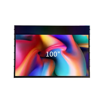 Wholesale for All Fresnel Projection Screen Long Throw 100 Inch Drop Projector Screen 16:9  Electric Motorize Projector Screen