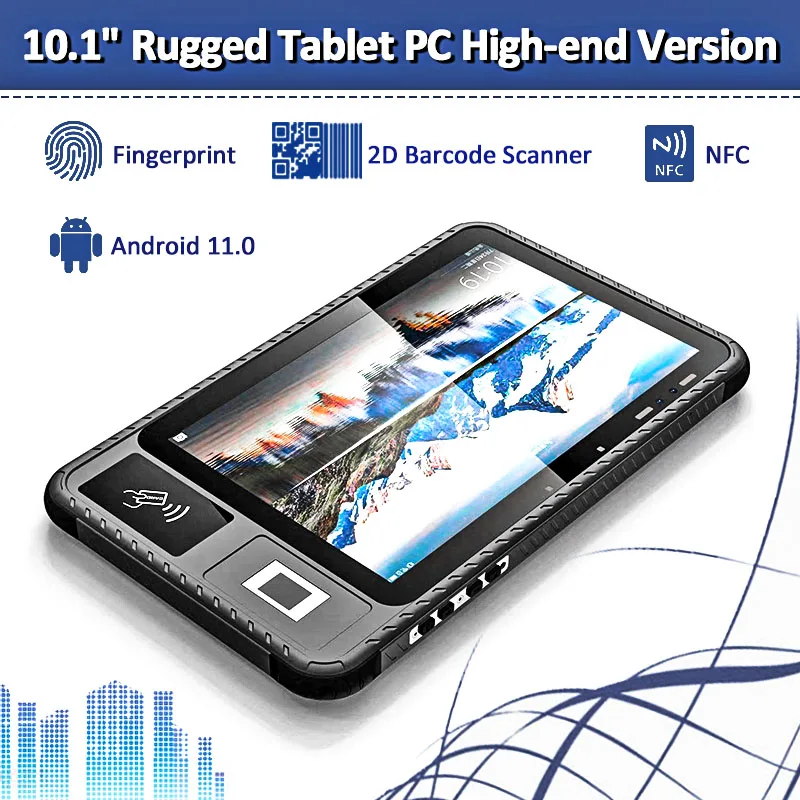 Cheapest Factory 10 inch MTK6765 Octa-core Data Collector 4G Android11 Touch Pad IP65 Rugged Tablet PC with NFC&RJ45 Lan Port