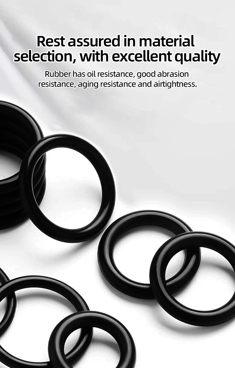 product factory wholesale professional custom high precision durable industrial use various sizes nr nbr epdm silicone rubber o ring moq-2