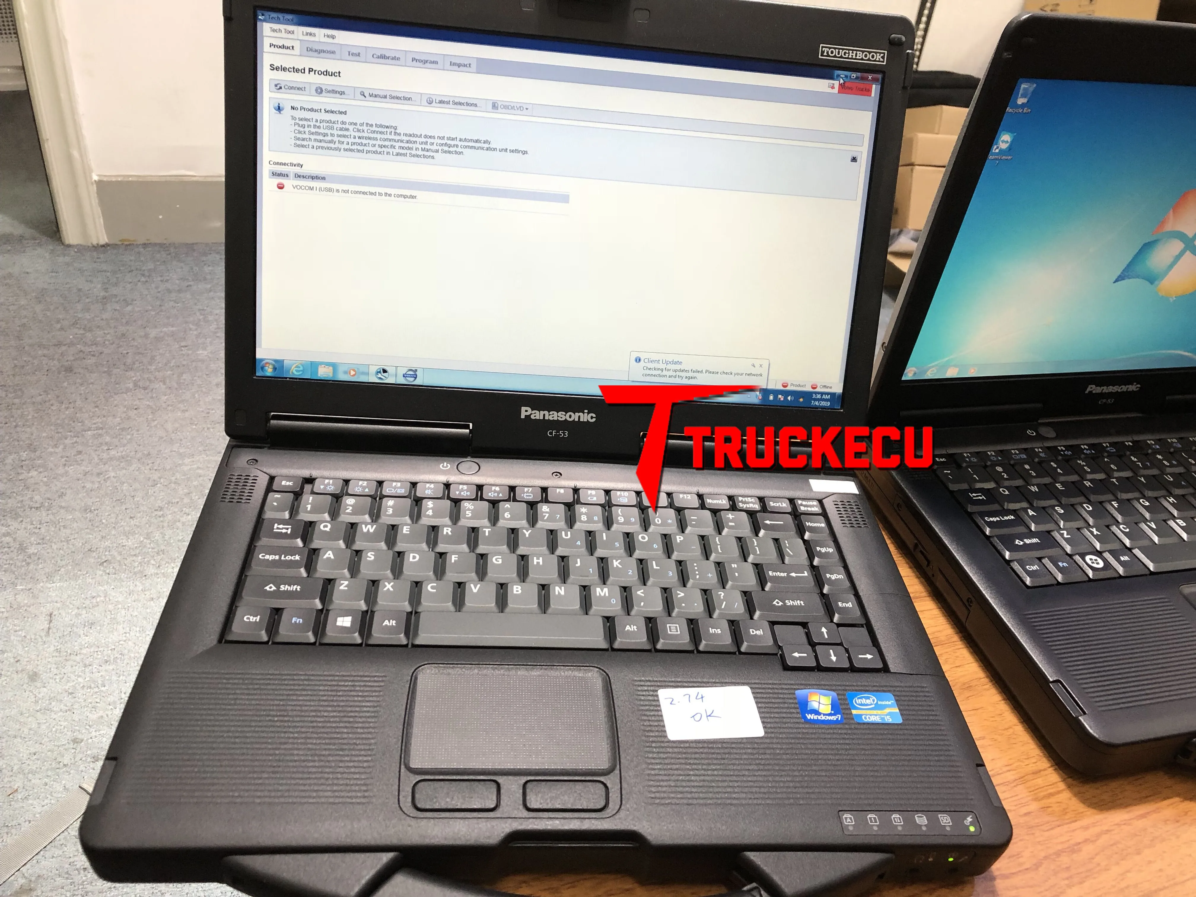 Toughbook CF53 Cf-53 Automotive Auto Car Truck Forklift Excavator Loader Diagnostic Tool Computer Diagnostic Laptop