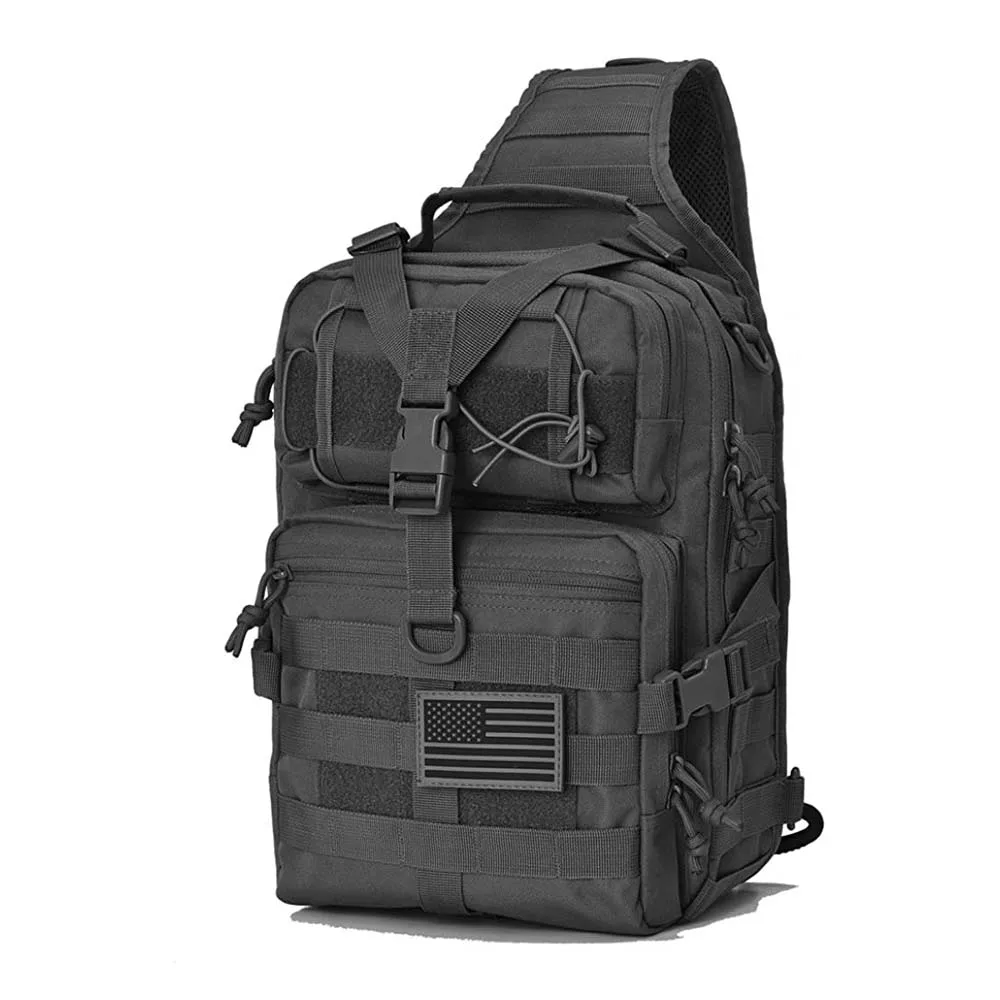 FREE SAMPLE Assault Sling Bag Practical Backpack Series Bag Black
