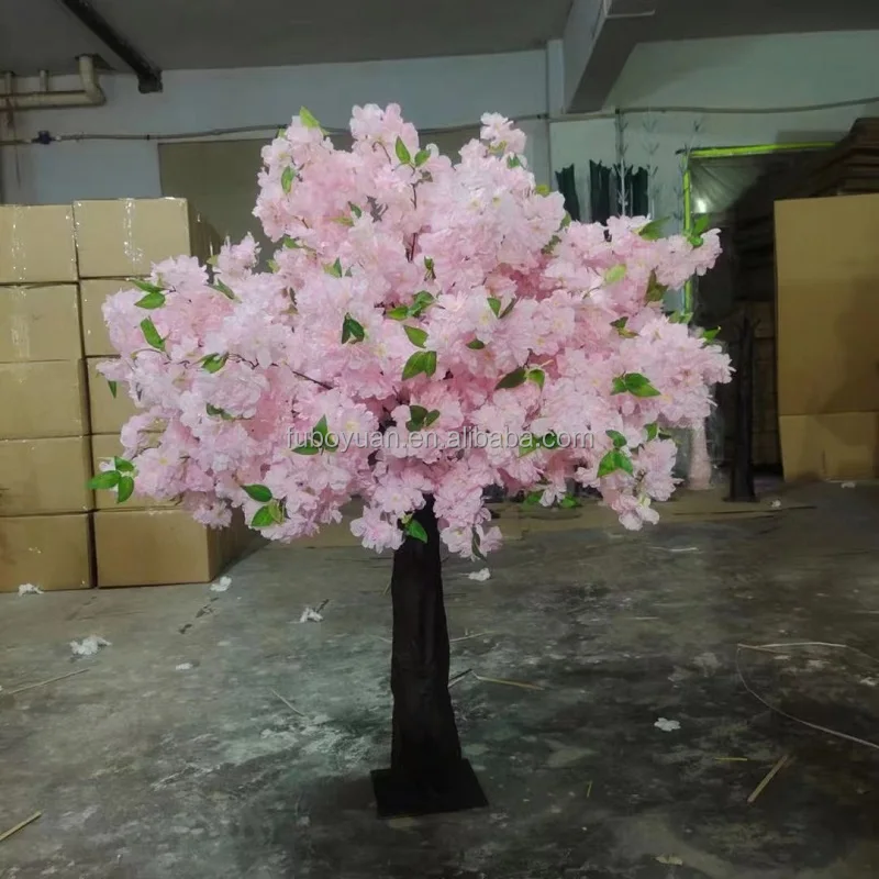 E- Custom Wedding Table Artificial Tree Decor Fishing Silk Cherry Blossom Table Tree Tree for Party Event Rental
