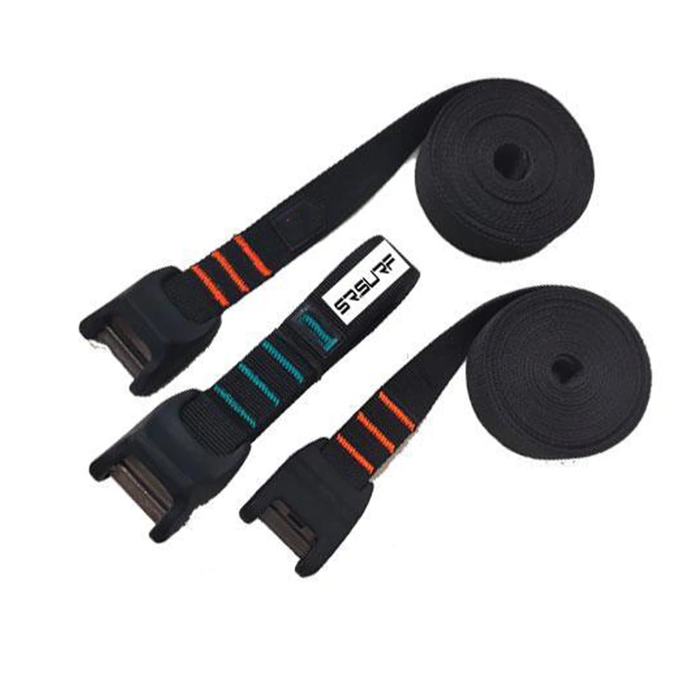 Adjustable Cargo SUP Kayak Surfboard Surf Rack Dirt Bike Tie Down Straps with Silicon Cover