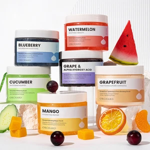 Private Label Organic Vegan Fruit Whitening Face and Body Sugar Scrub,Oem Smoothie/Salt/Cream Body Scrub