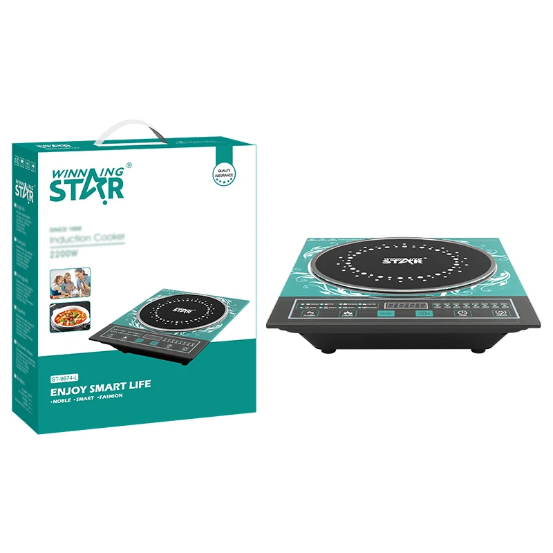 С двигателем внутреннего сгорания STAR 2200W с украшением в виде кристаллов высокой температурой варочная плита ST-9674-L устойчивостью портативный