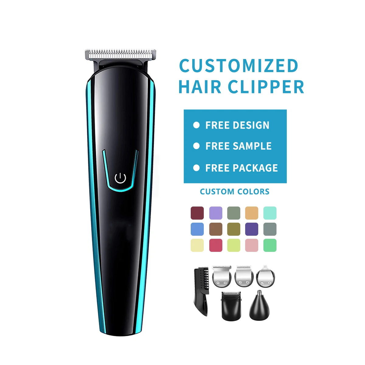 in Electric Hair Clipper Set Rechargeable Versatile