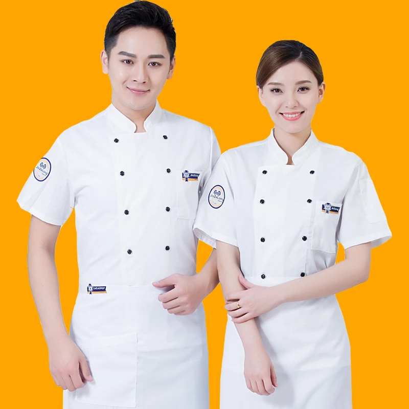 Chef Uniform Hotel Staff Uniform Restaurant & Bar Polyester Cotton for Unisex Sets uniforms for chef