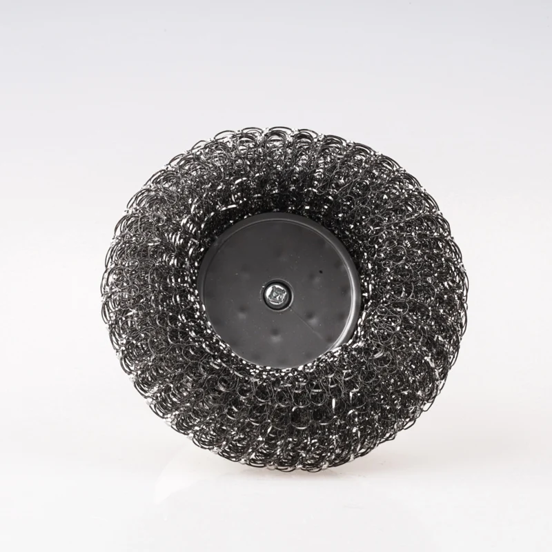 Оптовая Продажа предметов домашнего обихода из нержавеющей стали круглая щетка для чистки