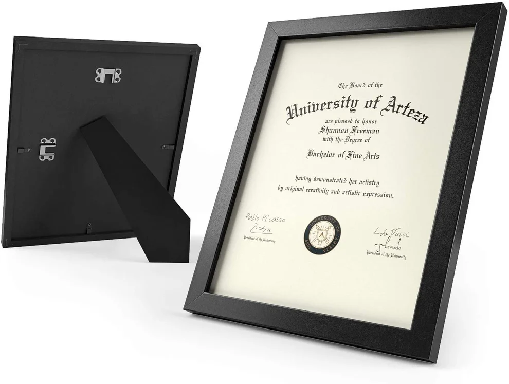 Рамка для документов 8 5x11 дюймов черная рамка