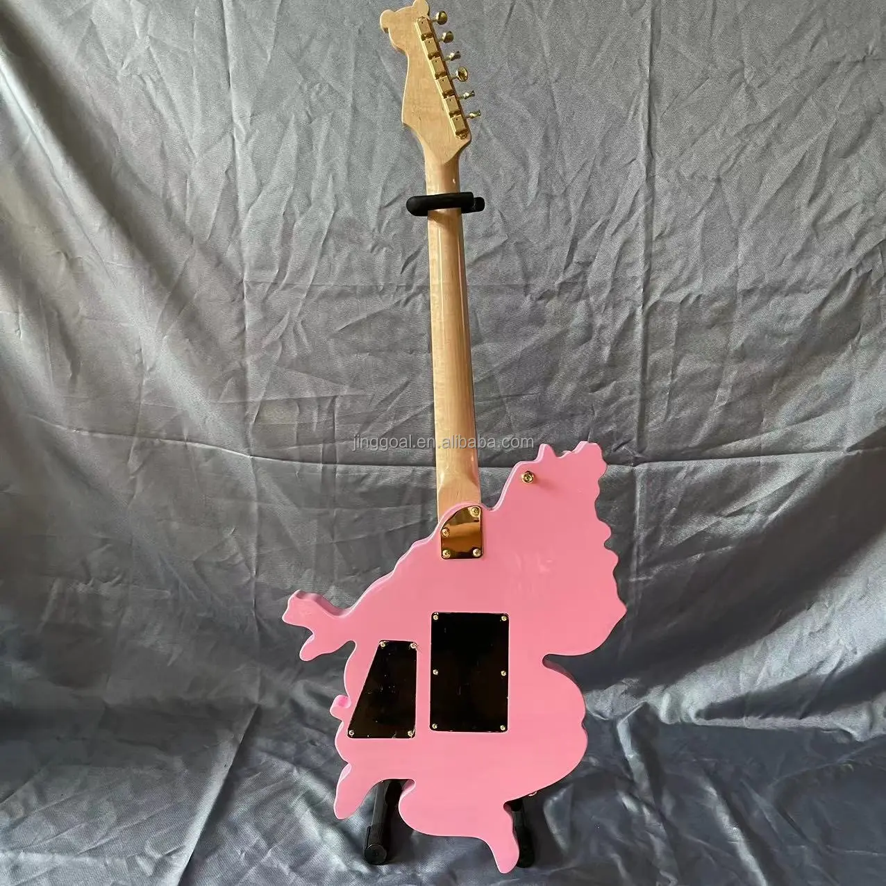BUSKER's BH1・改/ピンク 足跡デザイン エレキギター MOOER ムーア GTRS S801 Pink エレキギター ローステッド