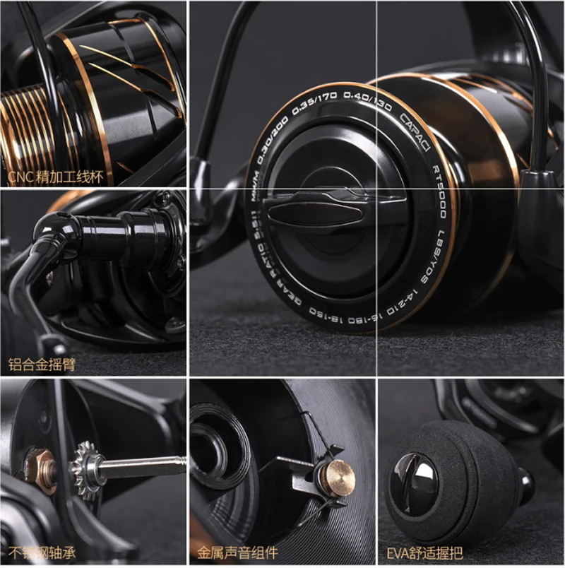 13+1BB Fishing Reel Smooth Two Spools