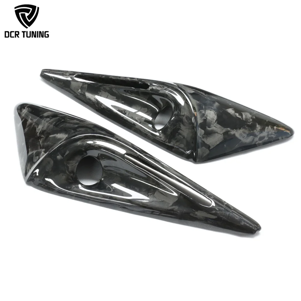 Tesla Model S 2023+ Forged Carbon Fiber Turn Signal Overlays