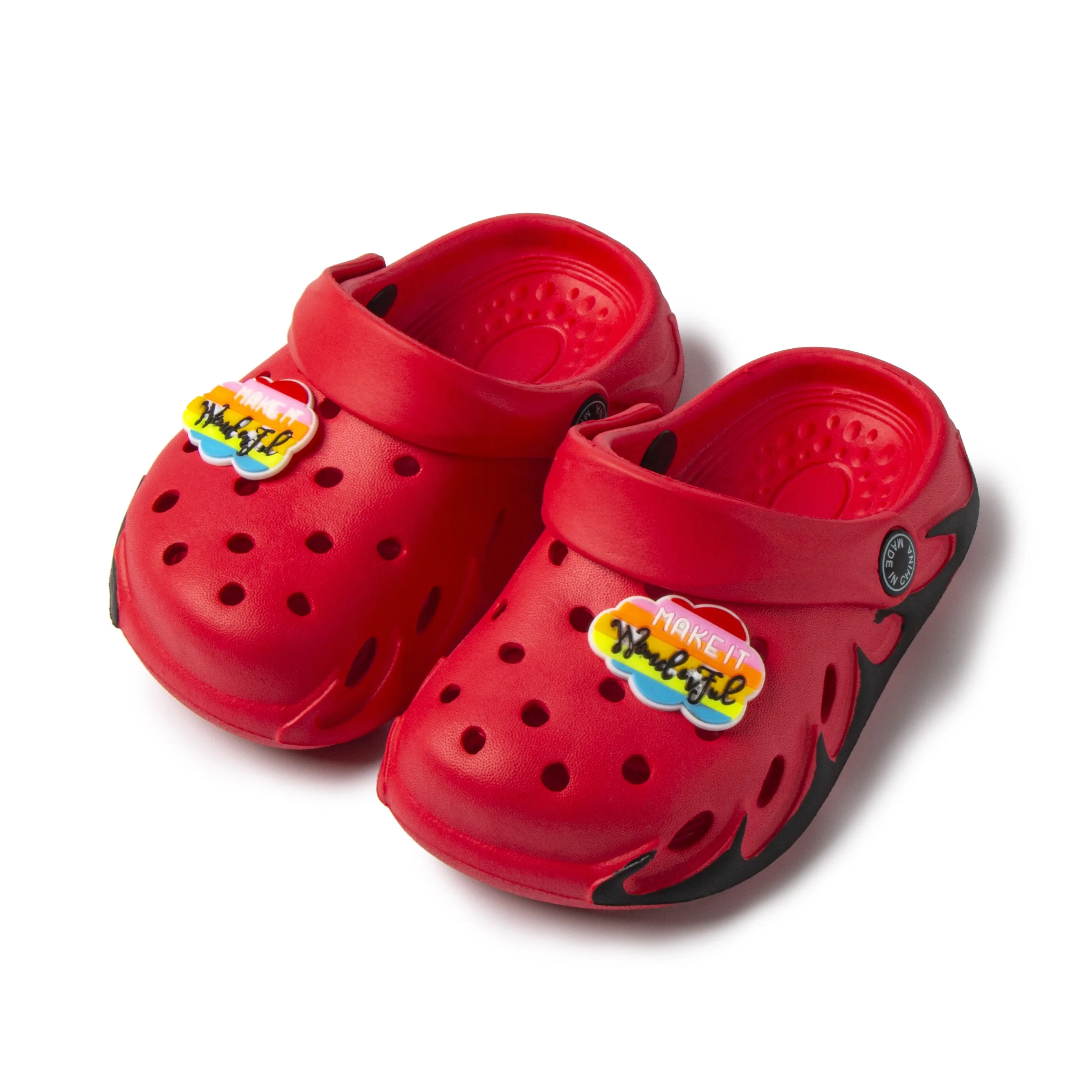 Новые удобные дышащие Повседневные детские тапочки, милые детские Мультяшные тапочки для улицы