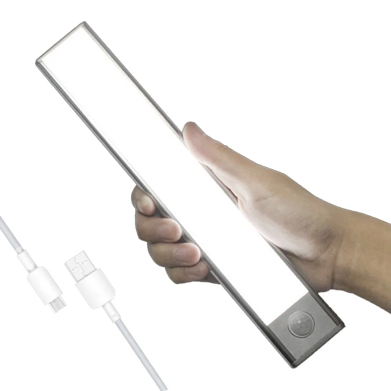 Световая лампа для шкафа светодиодная ультратонкая Интеллектуальная Индукционная Светодиодная лента с магнитным всасыванием перезаряжаемая гардероба