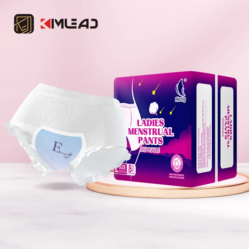 Kimlead mulher vestindo calcinha feminina fraldas femininas para adultos e produtos fraldas femininas para maternidade