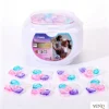 61 latas de color blanco