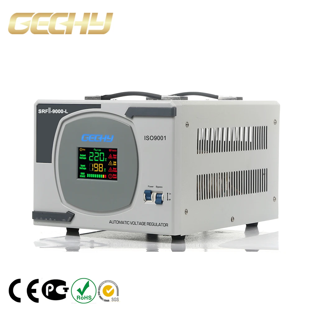 9000VA LCD Display 7000W Relay Control AC Automatic Voltage Regulator/stabilizer/AVR