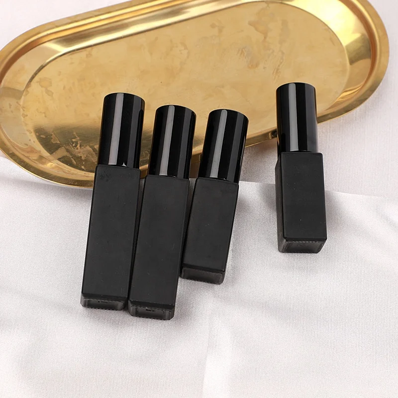5ml 10ml Matte Black Mini Bottle Empty Fine Mist Travel Perfume Bottle Glass Screw Black Aluminium Sprayer