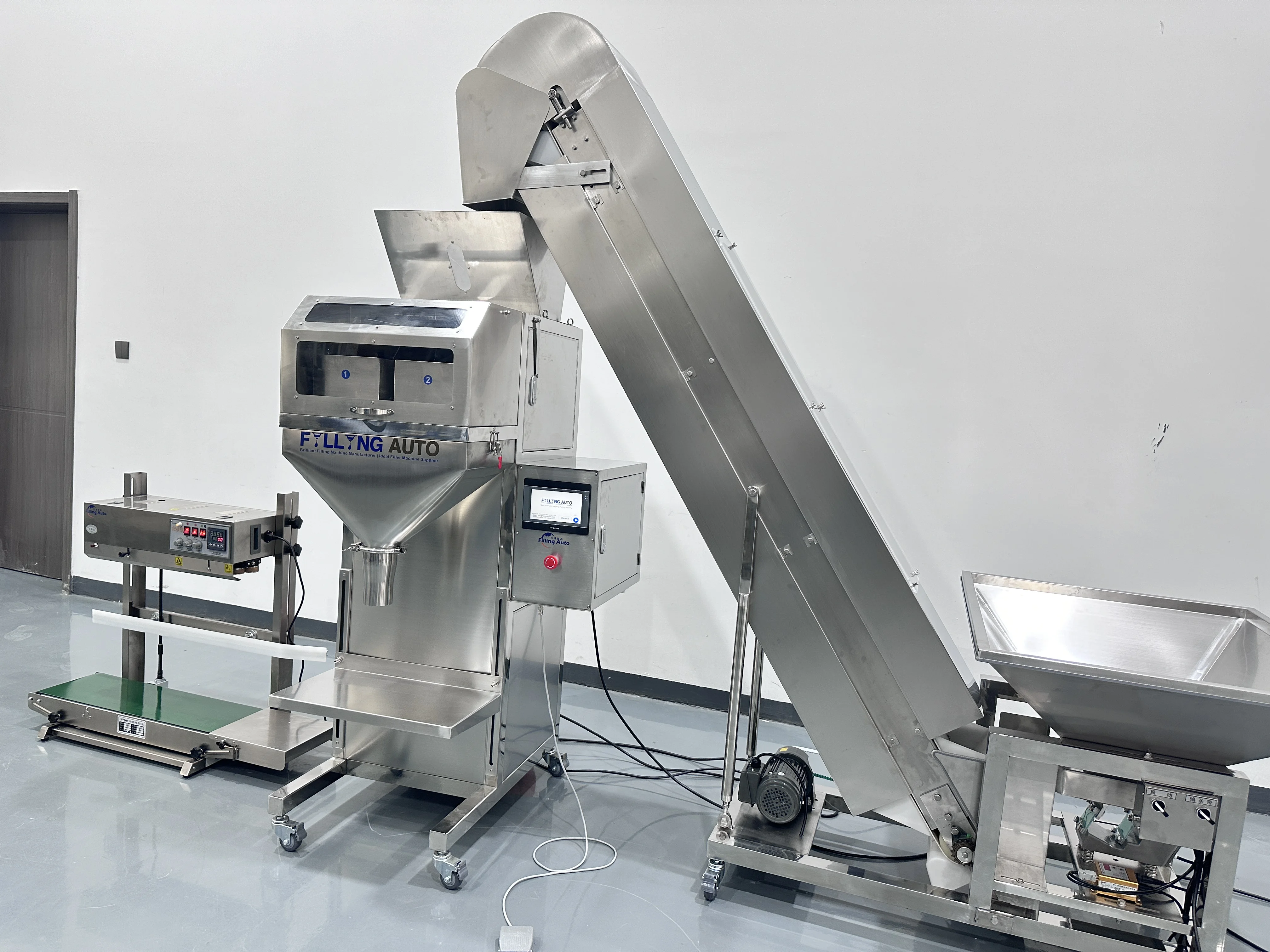 Semi-Automatic 5g-5kg Sugar Granule Filling Machine for Food Packaging in Plastic/Paper Pouches or Bags (Filling Auto Brand)