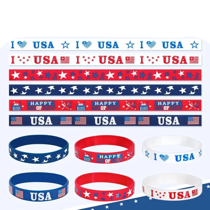 Trendy Waterproof  Usa American Flag Red White Blue Printed Star Holiday Commemorative American Independence supplier