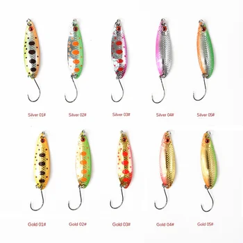 Copper Lure Micro Bait Sequin Colorful 25g 35g Mandarin Fish Big-Eye Single Hook White Striped Bass Bait – Hooks – view 2
