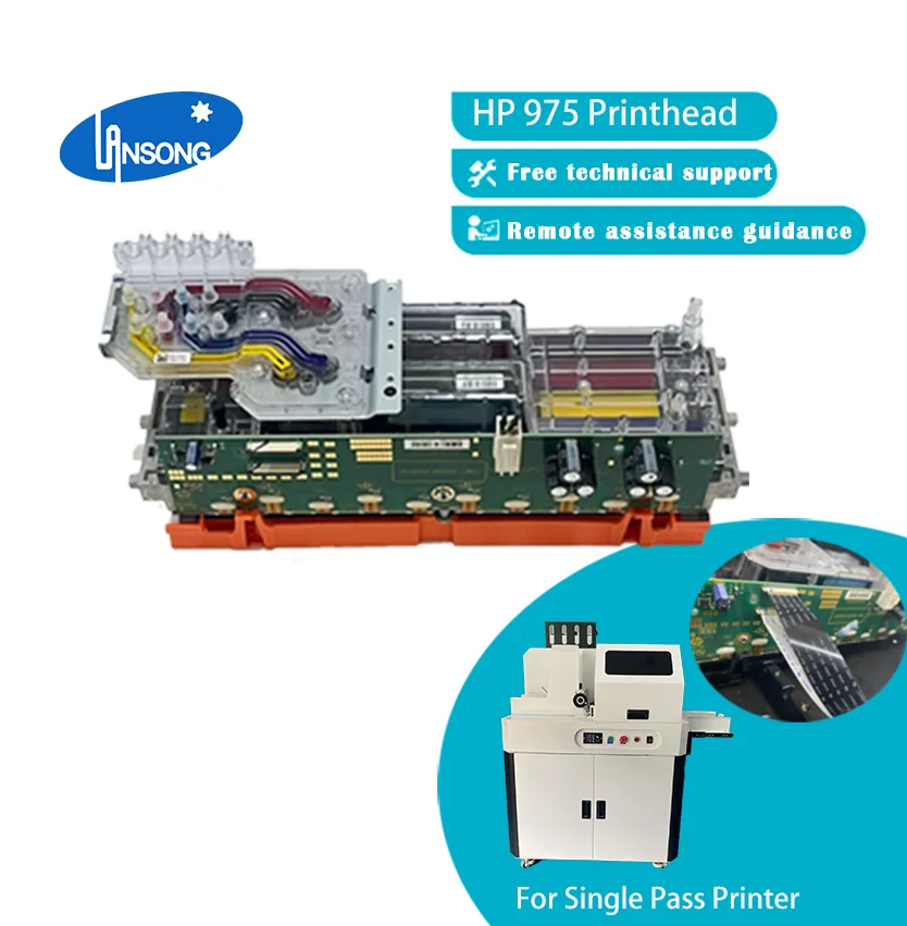 Yangi asl 975 printerga 552 print-head H-P Pagewide MFP X452 X477 577 975 972 974 477 bitta o'tishli printer qismlari uchun