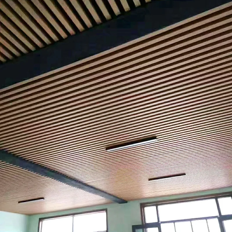 Timber Tube Wall Cladding Solid Matte Decorative Screen Interior Rigid Core Indoor Outdoor WPC Panel Board