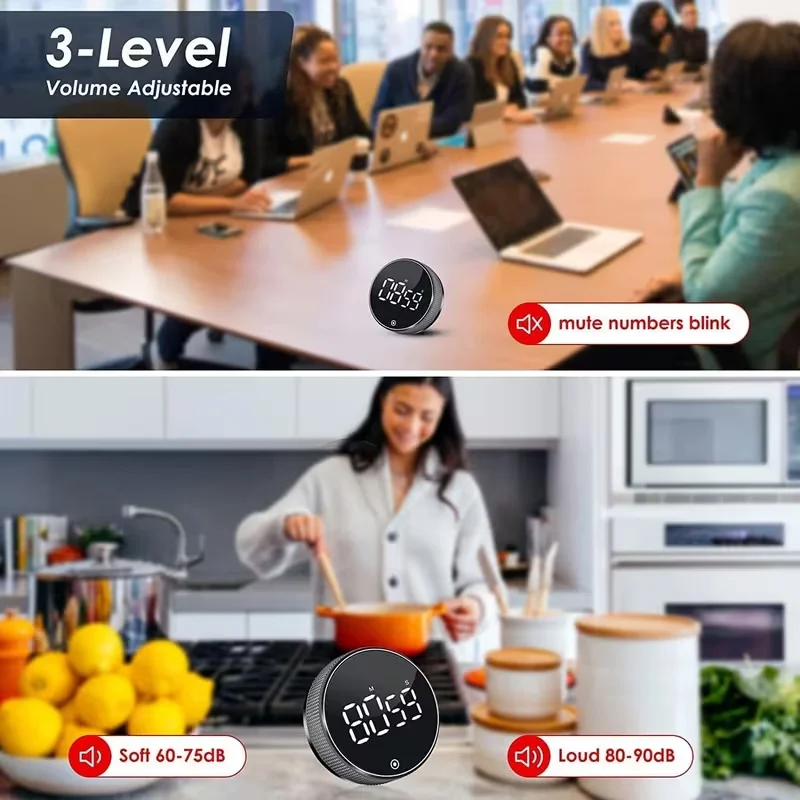 Wholesale Cooking Shower Study Stopwatch Alarm Clock Magnetic Electronic Cooking Countdown Time Timer