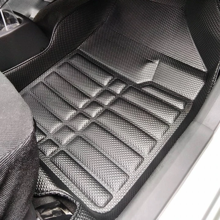 Muchkey индивидуальный логотип Алмазные Заусенцы специальные всепогодные 3D коврики EVA ковер для автомобиля Toyota Corolla Camry Prado Highlander RAV4 Lexus