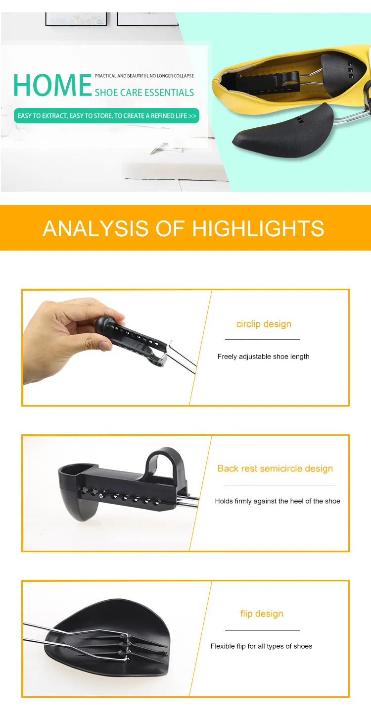 Joghn Hot Sale Toe Anti Crease Wrinkled Fold Shoe Support Protector For