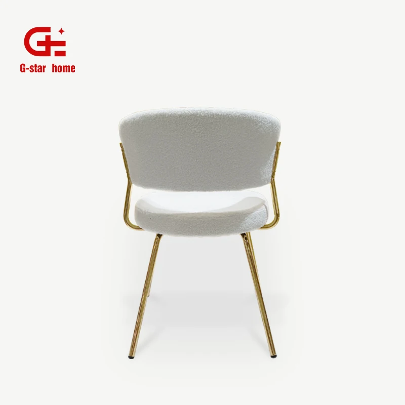 Оптовая продажа с фабрики роскошный стул Boucle Dinning современная мебель Sherpa для