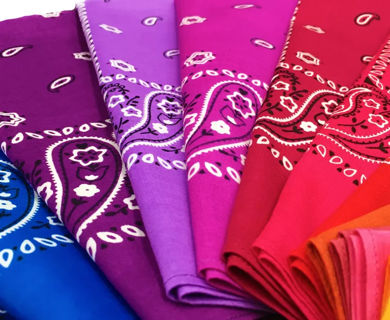 Wholesale Promotion Multifunction Colourful Custom 100 Cotton Square