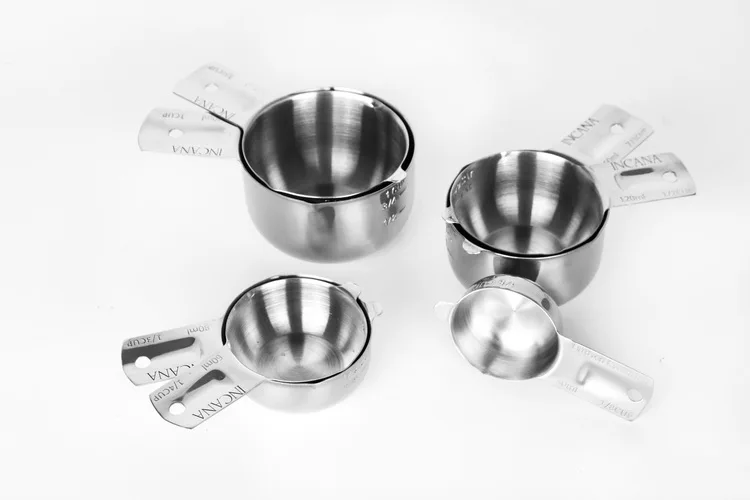 14Pcs Stainless Steel Metal Measuring Cups and Spoons Set