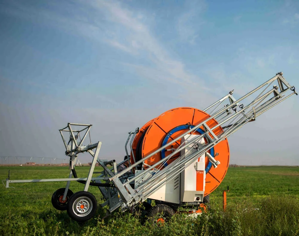 Automatic Retractable Hose Reel Irrigation System with Solar