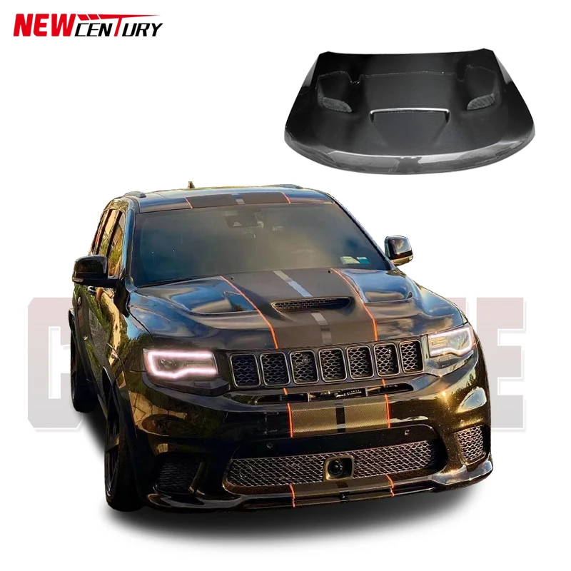 Grand Cherokee Carbon Fiber Hood For 2015-2019 Jeep Grand Cherokee Modified SRT Style Carbon Fiber