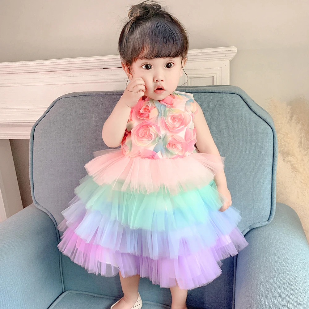 2023 New Comfertable Baby Girl Frock Designs For SummerBeautiful Kids  Outfits Toddler Girls Floral Print