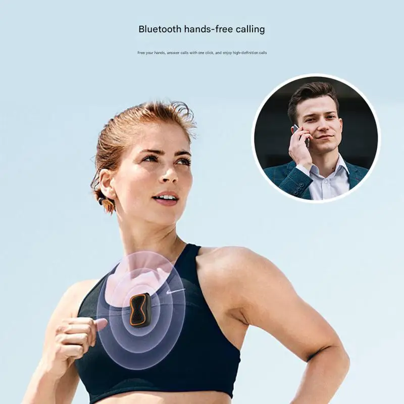 Rambotech Portable Outdoor Waterproof Sports Clip Wireless Bluetooth Magnetic Wearable Speaker Supports Card Insertion P8