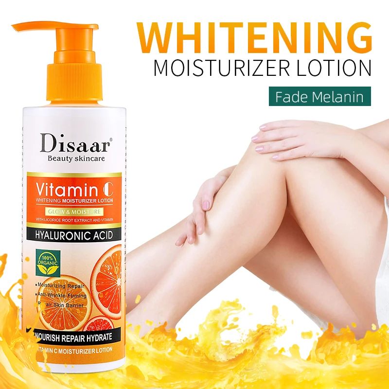 Disaar Oem Wholesale Nourishing Deep Moisturizing Organic Vitamin C Skin Whitening Body Lotion