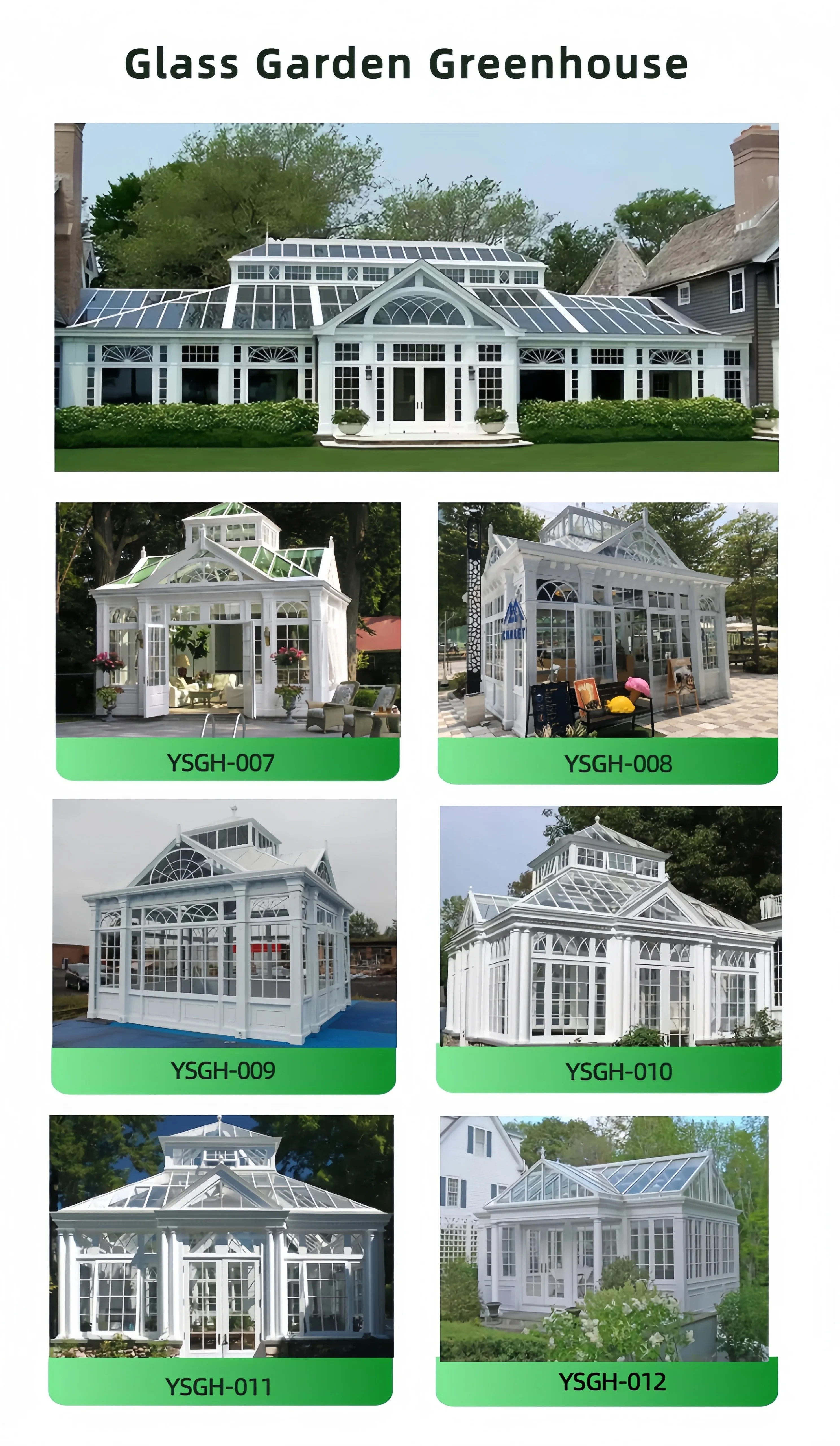 Victorian Style Garden Greenhouse - Durable & Customizable